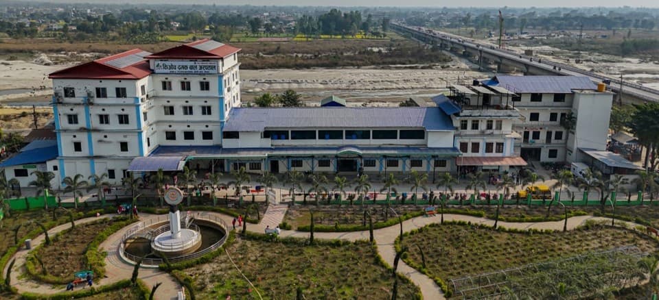 Damak Satellite Hospital Facade & Campus